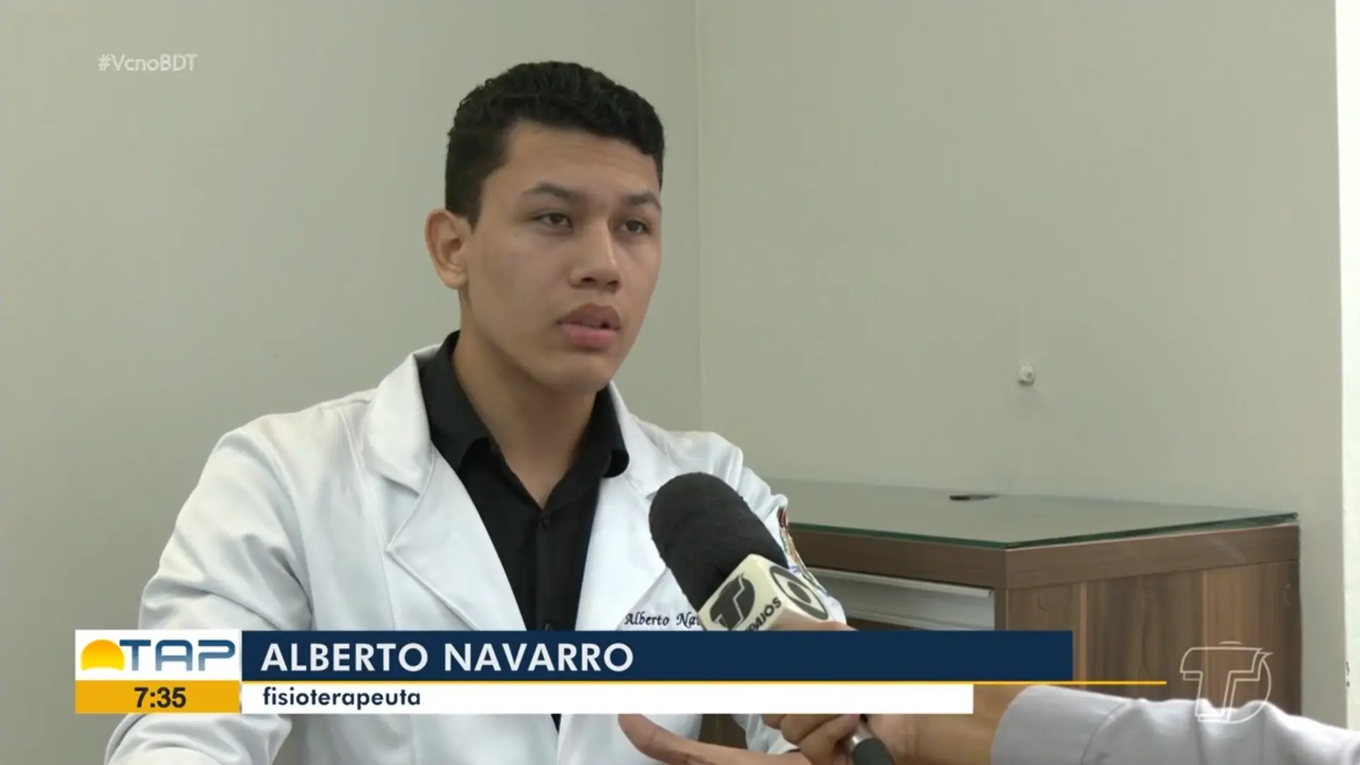 Dr. João Alberto entrevistado no Bom Dia Tapajós sobre inflamação no nervo ciático